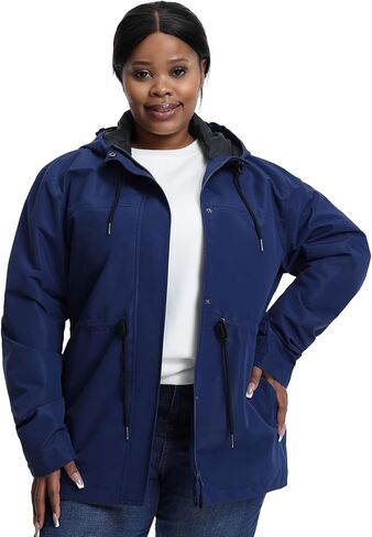 سترات مضادة للرياح ذات الحجم الفاتح للسيدات ، سترة مقاومة للماء مع غطاء محرك السيارة للسفر ، المشي لمسافات طويلة ، يوميًا in Kuwait