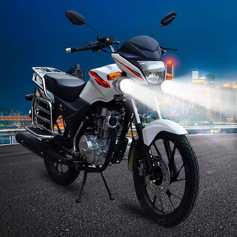 Motorcycle Led Spot Lights 12V 24V Foglights, Universal 60W Motorcycle Auxiliary Led Driving Lights 2PCS White DRL Lights with Waterproof Switch for Motorbike ATV SUV Truck Car Boat in Kuwait