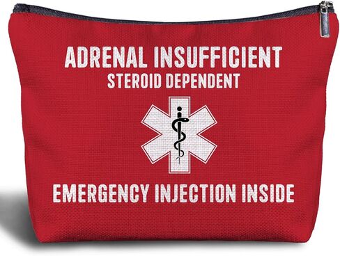 Nurse Doctor Cosmetic Bag - Doctor Nurse Gifts for Women, Nurse Small Medical Bag,Adrenal Insufficiency Makeup Bag, Emergency Makeup Bag, Emergency Injection Bag for Travel in Saudi Arabia