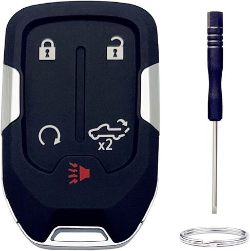 استبدال مفتاح FOB Shell لـ Chevy Silverado 2022 2021 2020 2019 و GMC Sierra 1500 2500HD 3500HD 5 زر السيارة بدون مفتاح مفتاح التحكم عن بُعد (5 زر) in Kuwait