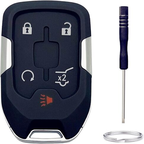 استبدال مفتاح FOB Shell لـ Chevy Silverado 2022 2021 2020 2019 و GMC Sierra 1500 2500HD 3500HD 5 زر السيارة بدون مفتاح مفتاح التحكم عن بُعد (5 زر) in Kuwait