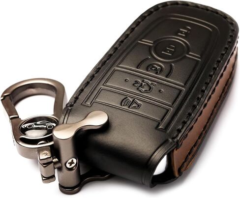 غطاء مفتاح FOB متوافق مع Ford Explorer Fusion Escape Edge Expedition F150 F250 F350 F450 F550 Maverick Mustang Smart Key (AB-Brown) in Saudi Arabia