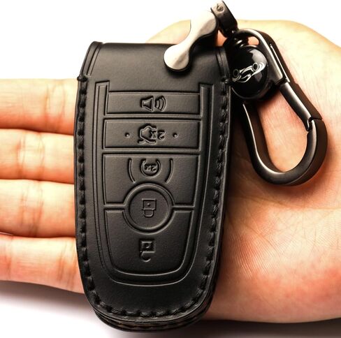 غطاء مفتاح FOB متوافق مع Ford Explorer Fusion Escape Edge Expedition F150 F250 F350 F450 F550 Maverick Mustang Smart Key (AB-Brown) in Saudi Arabia