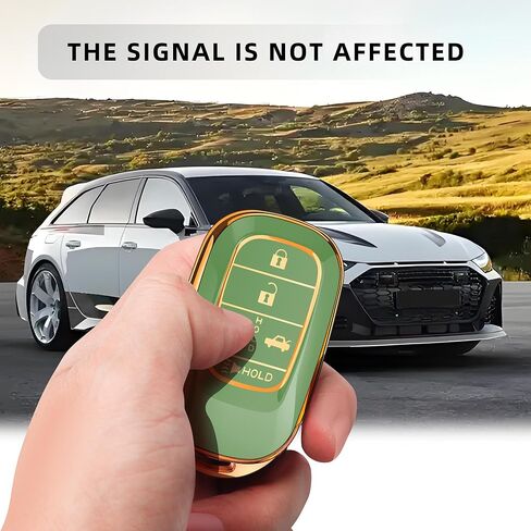 JOYEAR for Honda Key Fob Cover with Key chain Compatible with 2022-2025 Accord Civic HR-V CR-V Pilot Sport SI EX EX-L Touring Car Accessories (Silver-Grey) in Kuwait