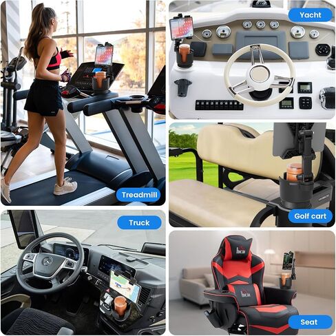 OHLPRO Cup Holder Car Tablet Mount for Truck, 360° Adjustable Arm Stand Holder for iPad, Samsung Galaxy Tablet in Saudi Arabia