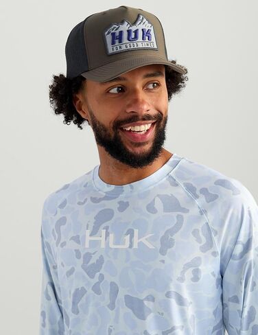 Huk Men's Pursuit Lite Crew ، قميص طويل الأكمام مع حماية من أشعة الشمس UPF in Saudi Arabia