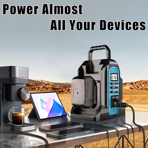 350W العاكس الطاقة لبطارية DeWalt 20V 60V LI-ION ، 20 فولت إلى 110 فولت العاكس موجة جيبية نقية مع ضوء LED ، محول سيارة الطاقة المدمجة والوزن الخفيف للسيارات ، RVS ، التخييم ، الاستخدام في الهواء الطلق (أداة فقط) in Kuwait