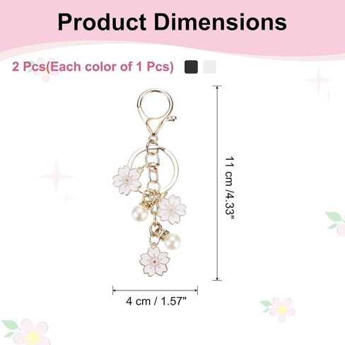سحر سلسلة Keychain Flower Patikil ، مينا زهر الكرز in Kuwait