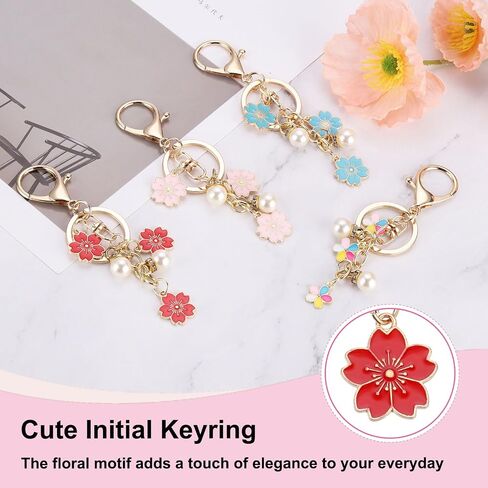 سحر سلسلة Keychain Flower Patikil ، مينا زهر الكرز in Kuwait
