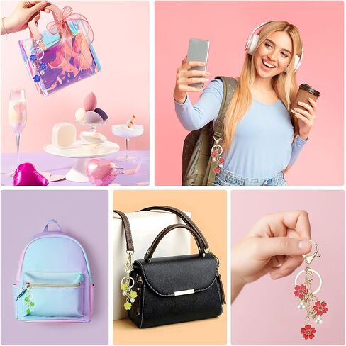 سحر سلسلة Keychain Flower Patikil ، مينا زهر الكرز in Kuwait