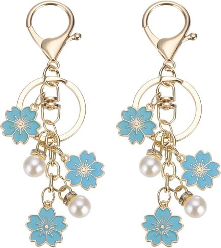 سحر سلسلة Keychain Flower Patikil ، مينا زهر الكرز in Kuwait