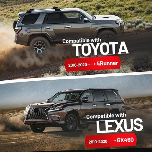 مقبض الباب الخارجي متوافق مع 2010-2020 LEXUS GX460 Toyota 4runner استبدال 69211-60090 69210-60100 الفضة خارج مقبض KIT الأمامي اليسرى اليمين اليمين in Kuwait