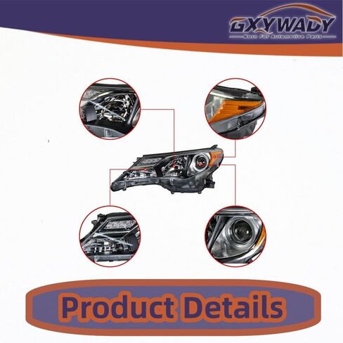 GXYWADY Headlights Assembly Replacement for 2013 2014 2015 RAV4 Front Headlights Pair Left and Right Side (Passenger Driver Side) in Saudi Arabia