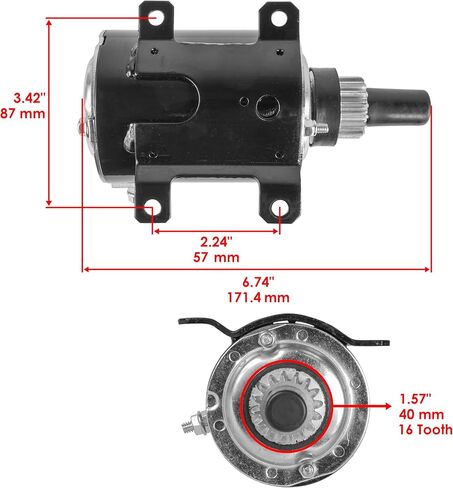 Caltric Starter Compatible with Tecumseh 36680 33605 33202 35763 35876 / Compatible with John Deere AM30931 in Saudi Arabia