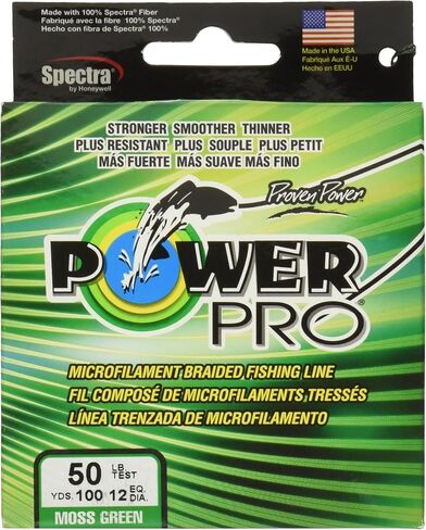 Power Pro 21100050500V Braided Spectra Fiber Fishing Line, 5 lb/500 yd, Vermilion Red in Kuwait