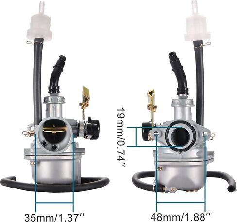 Carb Goofit PZ19 19MM مع خنق الكابل لـ 50cc 70cc 90cc 110cc 125cc atv moped Quad Dirt Bike Go Kart Scooter in Saudi Arabia