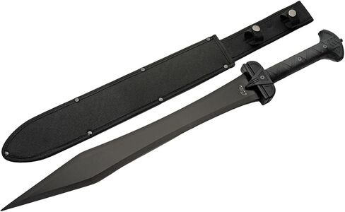 39.5" Black Carbon Steel Double Dragon Katana Sword with Sheath in Kuwait