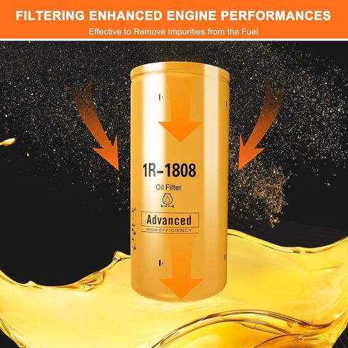 Oil Filter Compatible with Caterpillar 3406B 3408 3412C 3412 3306B Excavator Replace 1R-1808 275-2604 1R-0716 1W-2660 249-2347 LF691A in Saudi Arabia