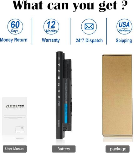 60Wh MXV9V Battery Replacement for Dell Latitude 7400 5300 5310 7300 Latitude 5300/5310 2-in-1, Inspiron 7300/7306 2-in-1 Black Series P96G P97G P99G P100G 5VC2M 829MX 0829MX 7.6V in Saudi Arabia
