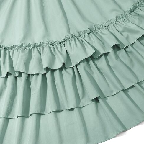 Girls Dresses for Teens Flower Girl Dress Ruffle Sleeve Lace Boho Formal Clothes for Wedding Party Graduation 6-13 Years in Saudi Arabia
