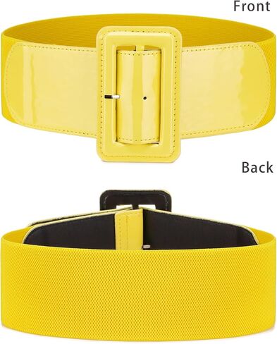 ALAIX Women's Belt Wide Stretchy Elastic Waist Belt for dress Adjustable Vintage Dressy Belts Waistband for Women in Kuwait