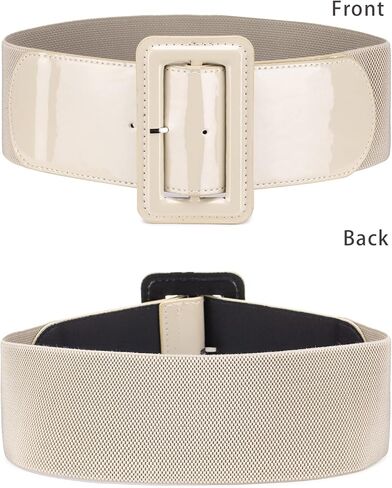 ALAIX Women's Belt Wide Stretchy Elastic Waist Belt for dress Adjustable Vintage Dressy Belts Waistband for Women in Kuwait