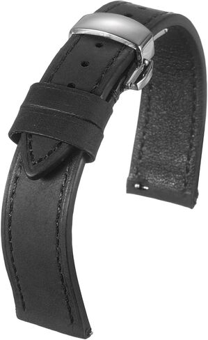 Harfington Leather Watch Band Vintage Watch STRAP QUICE FERSHING BESTAND BANDS BANDS مع مشبك فراشة من الفولاذ المقاوم للصدأ للرجال والنساء in Saudi Arabia