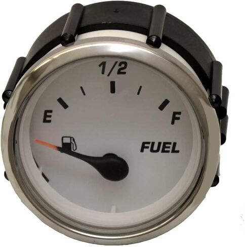 Varia Boat Fuel Gauge GP5003A | 2 بوصة فضية بيضاء in Saudi Arabia
