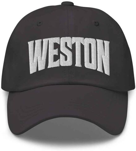Weston Baseball Cap Weston Dad Hat Connecticut CT Hat Embroidered Souvenir in Saudi Arabia
