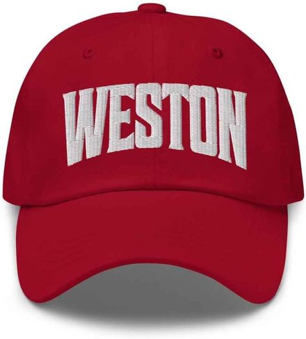 Weston Baseball Cap Weston Dad Hat Connecticut CT Hat Embroidered Souvenir in Saudi Arabia