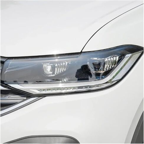الإسكان الأمامي المتوافق مع VW T-Cross 2018-2023 Cover Cover Cover Care Headlamp Lens Lams Shell Shell Grashade Original (اليسار واليمين) in Saudi Arabia