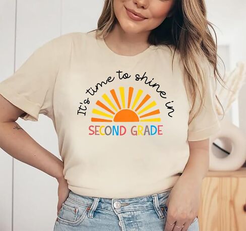 Women Teacher Shirt First Day of School Tshirt Back to School Short Sleeve Tops Causal Teacher Appreciation Gift Tees in Kuwait