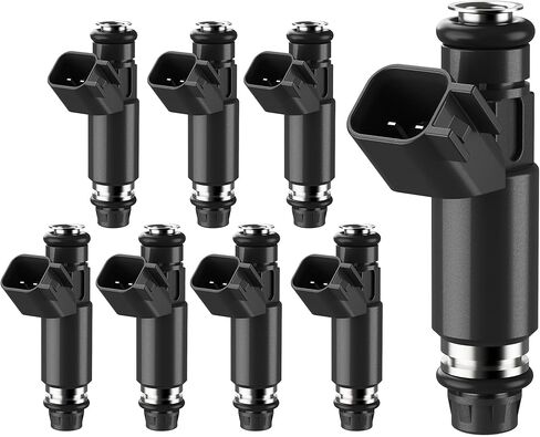 حقن الوقود 8 PCS 12580426 متوافق مع شيفروليه أفالانش إكسبربان 1500 ، سيلفرادو 1500 2500 ، تاهو سييرا 1500 ، يوكون XL 1500 2005-2007 5.3L ، استبدل# FJ502 in Kuwait