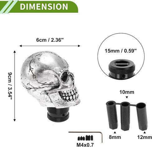 9 سم Shift Shift Knob Universal Gear Shifter stin stin stick lever lever for mount anob tomatic and mournual bud in Kuwait