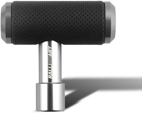 W-POWER Ralliart 4" Alloy T Handle Gear Shift Knob, Heavy Manual Car Gear Stick Shifter with Leather Covered Fit Most MT Transmission Vehicles, Aircraft Joystick Transmission Racing Gear (Black) in Saudi Arabia