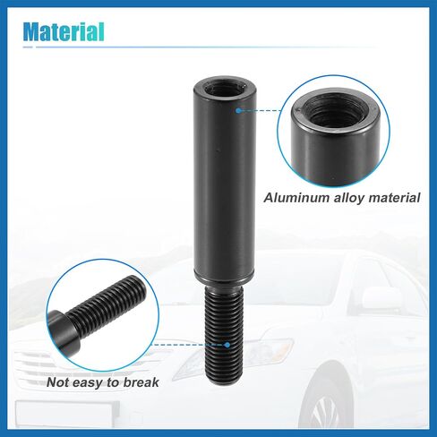 51mm 2" Car Shift Knob Extension Aluminum Alloy Gear Shifter Extender Lever M10x1.25 for Ford for Nissan Item Replacement in Saudi Arabia