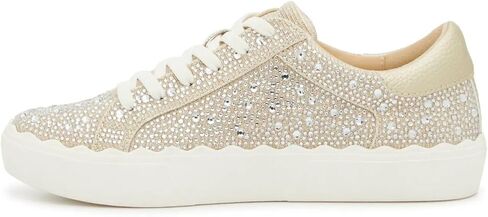 Anne Klein Woman's Champion Sneaker, Silver Metallic, 10M in Saudi Arabia
