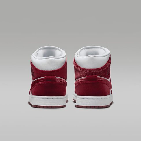 Air Jordan 1 Mid SE Women’s Shoes (FZ3334-100 ، White/Black/White/Team Red) الحجم 9 in Kuwait