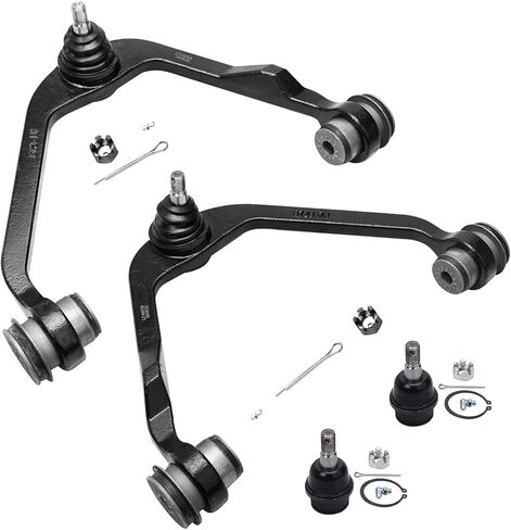 Detroit Axle-End Front 4pc Kit For Ford F-150 F-250 Expedition Lincoln Navigator Blackwood ، 2 أذرع التحكم العلوية مع مفاصل الكرة 2 مفاصل أسفل الكرة in Saudi Arabia