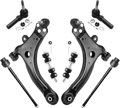 Detroit Axle - Front 8pc Suspension Kit for Chevrolet Impala Buick Allure LaCrosse Century Regal, 2 Lower Control Arms w/Ball Joints 4 Outer & Inner Tie Rods 2 Sway Bar Links Replacement in Saudi Arabia