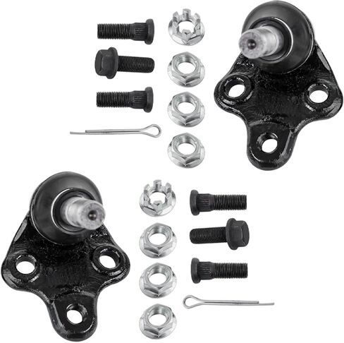 Detroit Axle - Front 10pc Suspension Kit for Toyota 2003-2008 Corolla, 2 Sway Bars 2 Lower Ball Joints 4 Outer Inner Tie Rod Ends 2 Boots 2004 2005 2006 2007 Replacement in Saudi Arabia