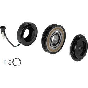 Air Conditioner AC Compressor Clutch Kit for Ford Focus 2014-2018 2.0L L4 AC Compressor Clutch for 6SBH14C/7SEU17C Clutch Pulley W/Bearing No.H1FZ19703B/14-1308C/178399 in Kuwait