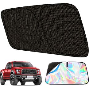 Windshield Sun Shade Custom Fit for Ford Explorer(2020-2025),Front Windshield Shade Heavy Duty Fabric with Strong Metal Frame,Iridescent Color UV Protection and Heat Reflector. in Saudi Arabia