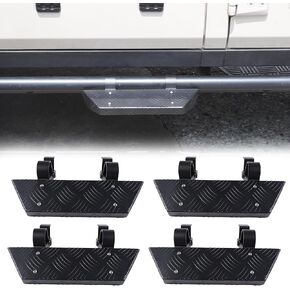 4PCS Front & Rear Door Running Boards Side Steps Compatible with INEOS Grenadier 2020-2025 Heavy Duty Door Side Steps Anti-Slip Running Boards Add On Side Steps Bars (Black, Style A) in Saudi Arabia