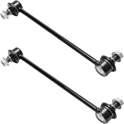 Detroit Axle - Front 10pc Suspension Kit for Toyota 2003-2008 Corolla, 2 Sway Bars 2 Lower Ball Joints 4 Outer Inner Tie Rod Ends 2 Boots 2004 2005 2006 2007 Replacement in Saudi Arabia