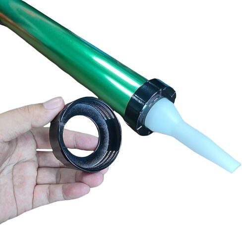 Sausage caulking gun Aluminum Front Cap, Durable Sausage Caulking Gun Aluminum Front Cover (Black-2Pack) in Kuwait