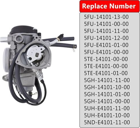 YFM 400 CARBURETOR FITS YAMAHA 2000-2006 YFM400 BIG BEAR/KODIAK 400 ، 2007-2010 Wolverine 450 ، 2007-2014 Grizzly 350/450 in Saudi Arabia