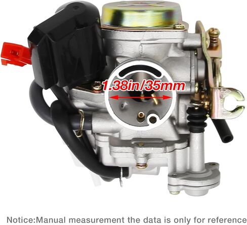 139Qmb 50cc مجموعة المكربن لـ Gy6 49cc 4 سكوتر السكتة الدماغية Taotao Kymco Go Kart PD18J PD19J محرك MOPED 18 ملم CARB+مرشح الهواء المنوع in Saudi Arabia
