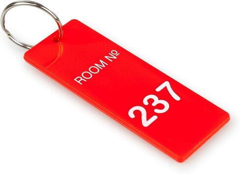 Toynk Overlook Hotel Room 237 Keychain | غرفة مفتاح الغرفة نسخة طبق الأصل من الساطع | تذكارات الأفلام القابلة للتحصيل in Saudi Arabia