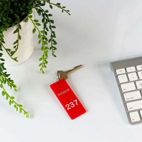 Toynk Overlook Hotel Room 237 Keychain | غرفة مفتاح الغرفة نسخة طبق الأصل من الساطع | تذكارات الأفلام القابلة للتحصيل in Saudi Arabia